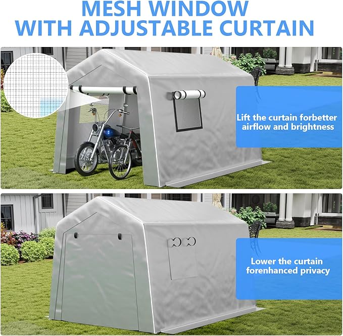 8x10 ft Carport Heavy Duty Tent - Image 6