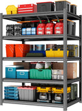 78" H Garage Shelving 5-Tier Storage Shelves Metal Shelving Units Adjustable by Unknown