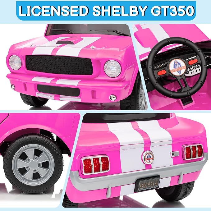 Winado 12V Licensed Shelby Electric Car - Image 4