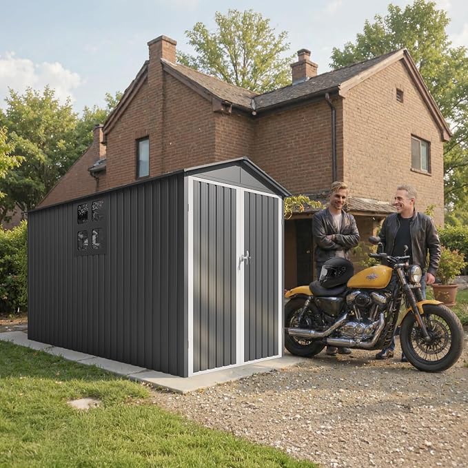 5’ x 10’ Motorcycle Storage Sheds, Metal Shelter & Garage - Image 8