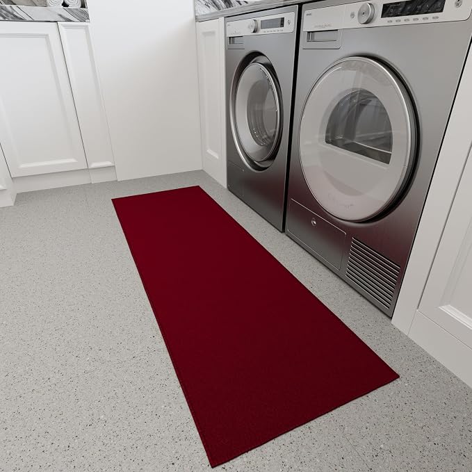 Ottomanson Hallway Runner Rug 20" x 59" Non Slip Solid Area Rugs Easy to Clean - Image 13
