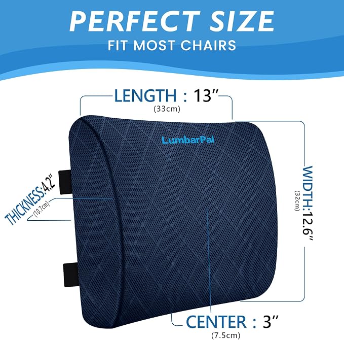 Lumbar Support Pillow for Office Chair Back Support Lumbar Pillow for Car - Image 2