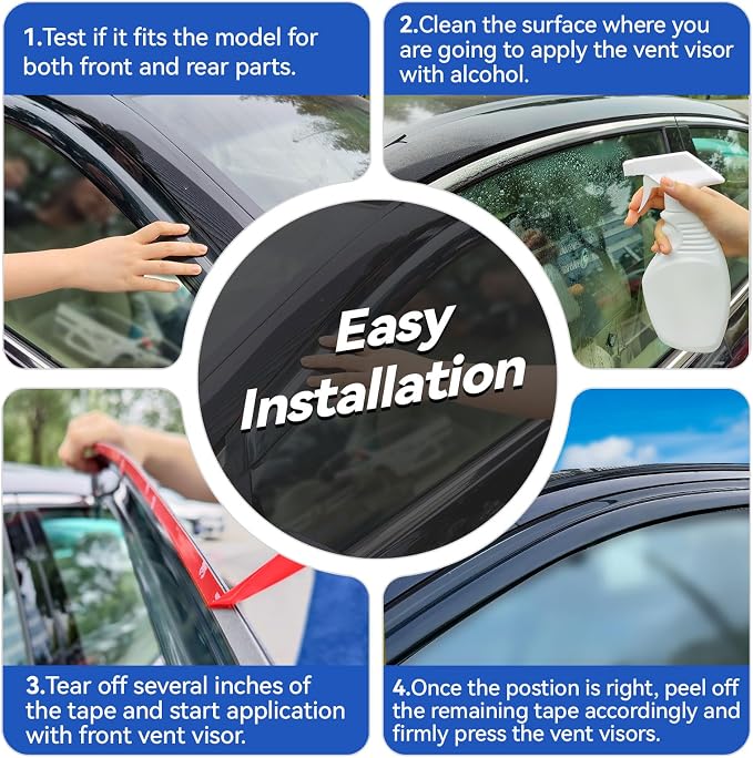 Window Visors Rain Guards Shield - Image 4