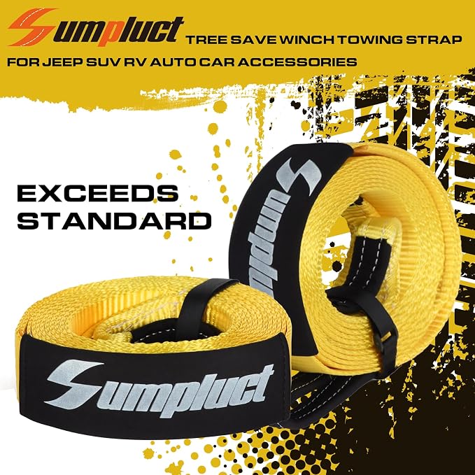 Recovery Tow Strap 2in X 20ft Exceed Heavy Duty 25, 000 lbs Break Strength - Image 5