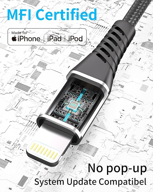 Coiled USB C to Lightning Cable - Image 5
