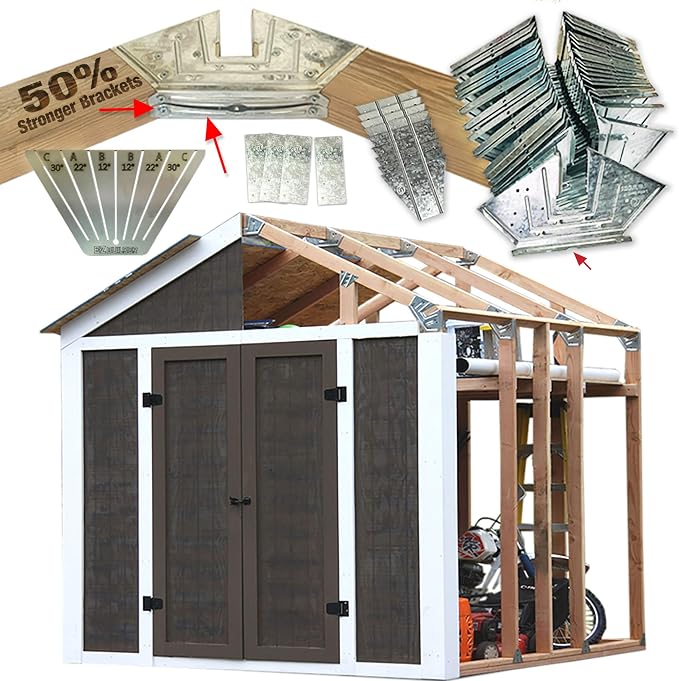 EZBUILDER 50 Structurally Stronger Truss Design Shed Builds 6in - 14in Widths by EZBUILDER