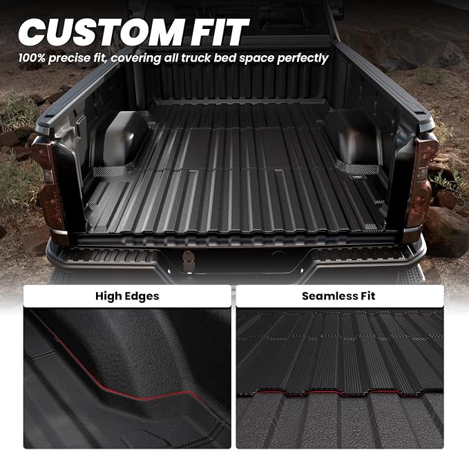 LASFIT Truck Bed Mat 2020-2025 for Chevrolet Silverado/GMC Sierra 2500HD 3500HD - Image 4