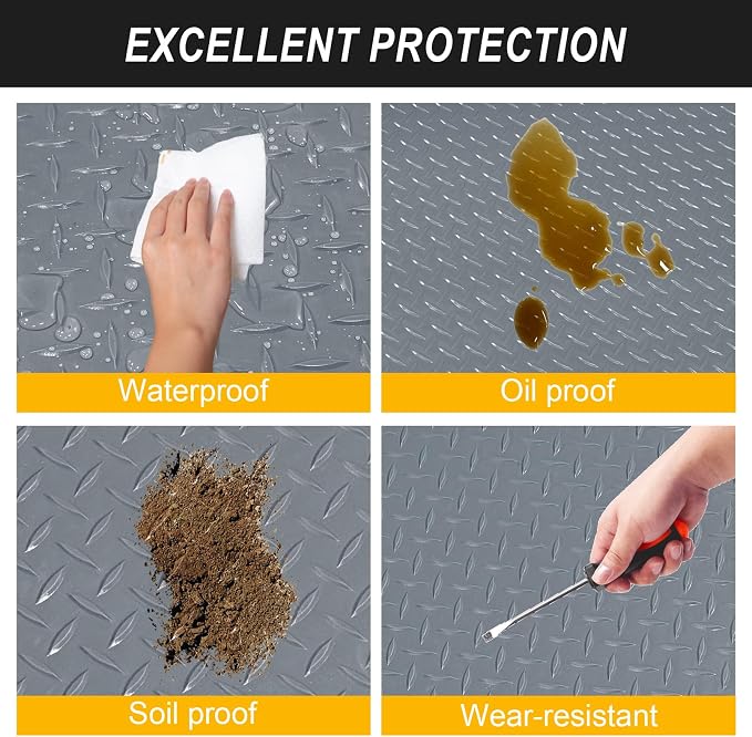 4x10FT Garage Floor Mat, 2.8mm Thickened Flooring Roll - Image 4