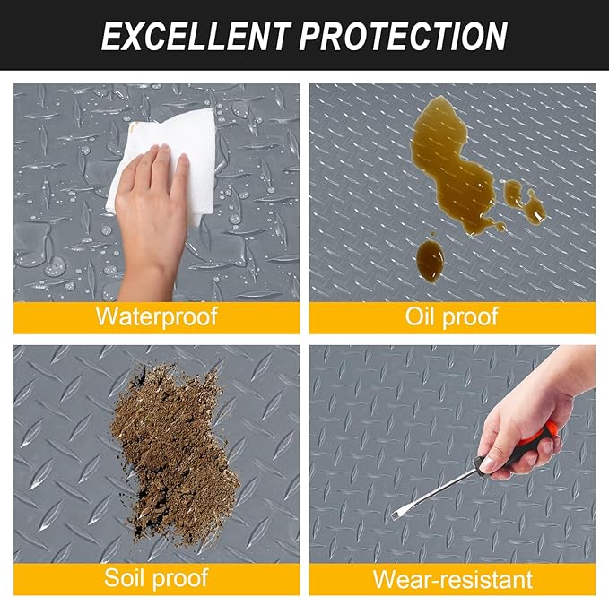 7.5x20 FT Garage Floor Mat, 2.8mm Thickened Flooring Roll - Image 6