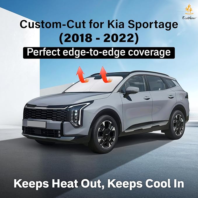 Kia Sportage EcoNour Car Windshield Sunshade 2018-2022 - Image 3