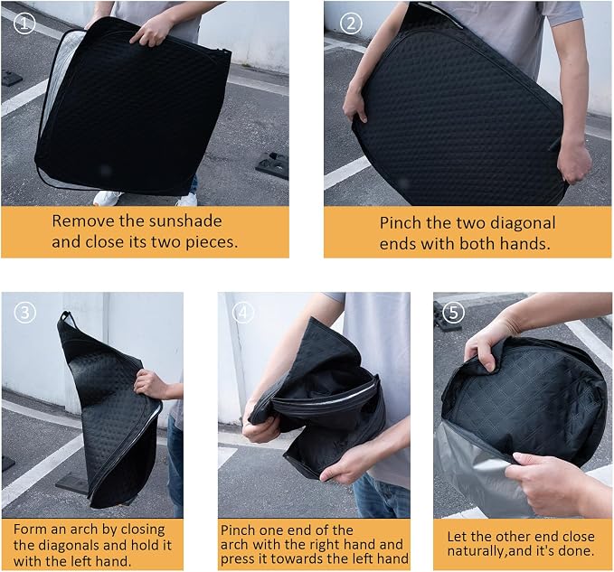 Car Windshield Sun Shade 5 Layers Thick - Image 5