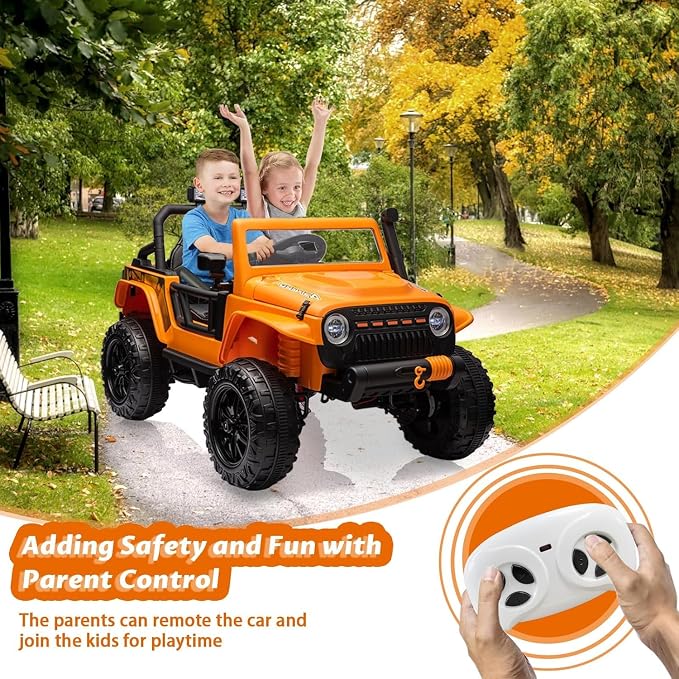 24V Ride on Toys for Big Kids, 2 Seater Electric Truck - Image 6