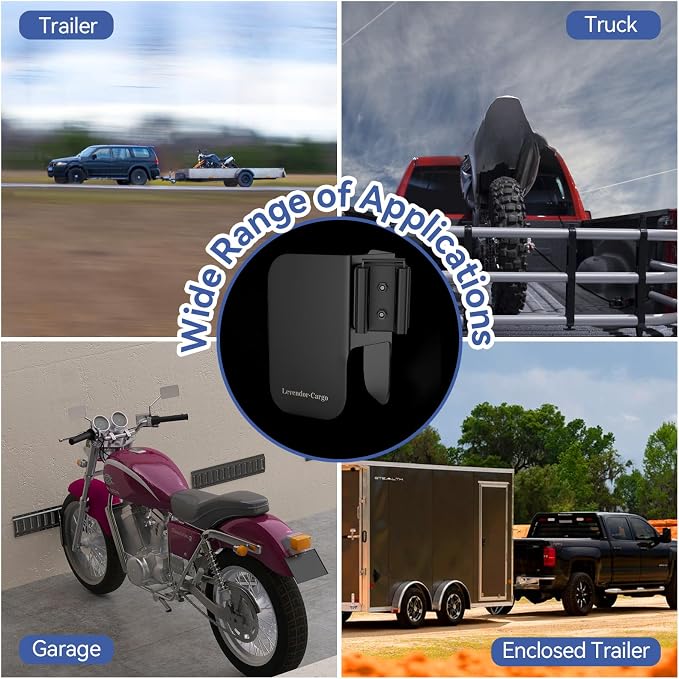 4 Pack E-Track Dirt Bike Wheel Chock Supports tire up to 6", Heavy Duty 10 - Image 3