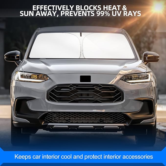 Windshield Sun Shade for Honda HR-V 2023-2025 2026 Foldable HRV Sunshade Custom - Image 7