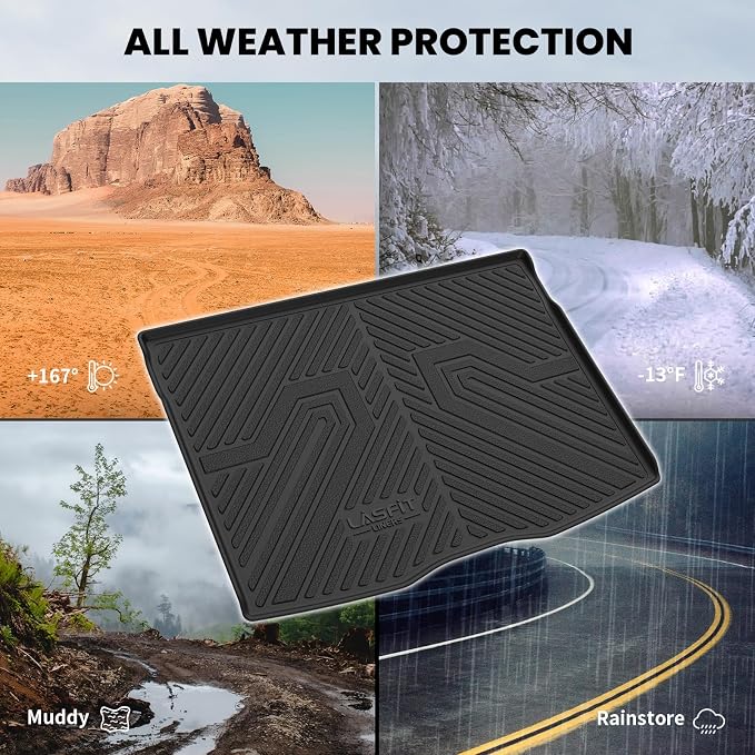 LASFIT Cargo Mat for Jeep Renegade 2015-2023 Upper Position, All Weather TPE - Image 6
