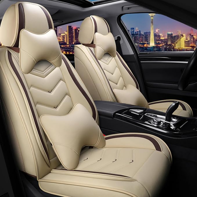 Car Seat Covers for Chrysler Pacifica 2004-2025, Stylish Sport Seat Cover by Unknown