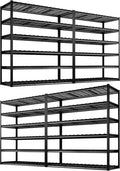 REIBII 60" W Garage Shelving, 2900LBS Storage Shelves, 6 Tier Heavy Duty by REIBII