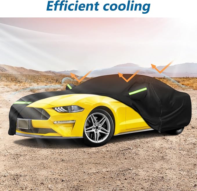 for Mustang Full Car Cover Waterproof All Weather, Outdoor Car Covers - Image 4