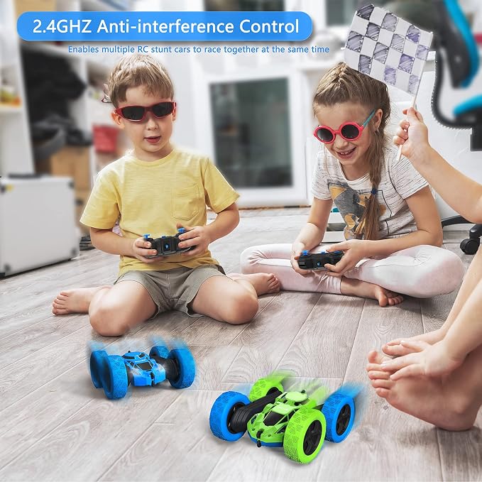 Remote Control Car for 6-12 Year Old Double Sided 360°Rotating 4WD RC Cars - Image 5