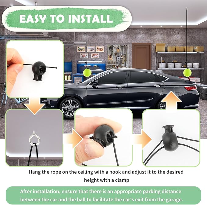 4PCS Tennis Garage Parking Aid - Image 6