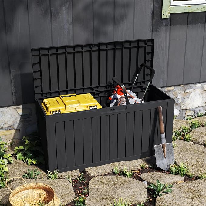 90 Gallon Lockable Resin Deck Box - Image 3