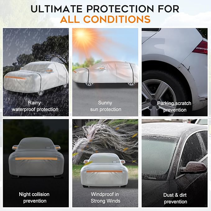 Waterproof SUV Car Cover: 6-Layer Protection from Rain, UV & Dust - Image 6