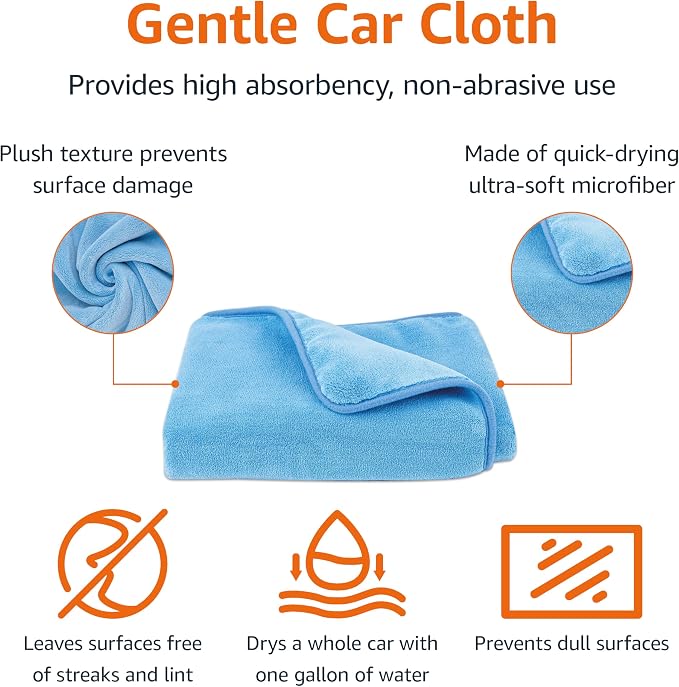 Amazon Basics Microfiber Car Drying Towel - Image 2