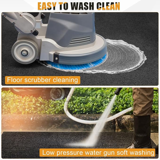 7.8x16 FT Garage Floor Mat for Golf Cart, Mid-Size SUV, Non-Slip Heavy Duty Oil - Image 7