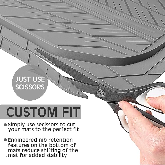 CAR PASS Deep Dish Rubber Floor Mats - Image 8