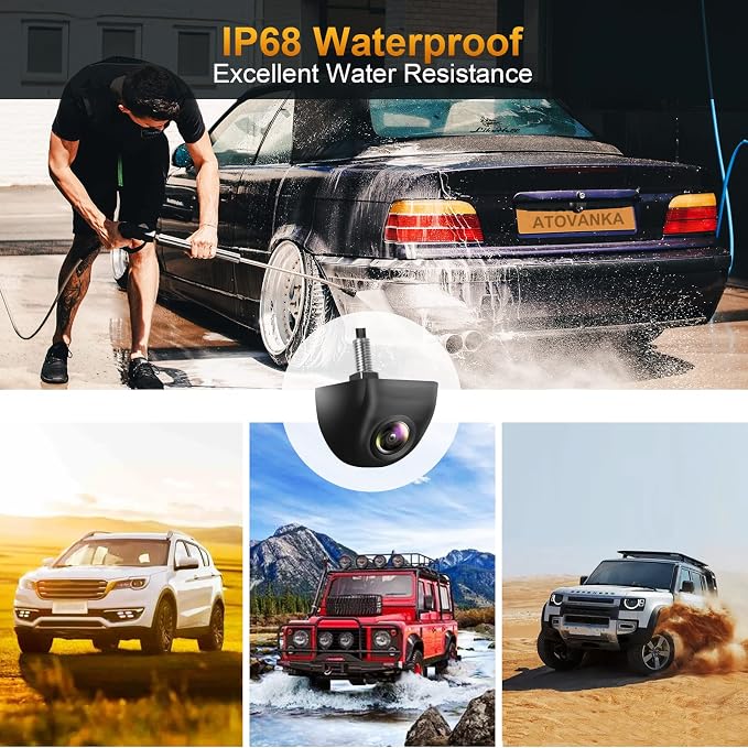 Backup Camera, Real 142° Wide Angle Reverse Camera, HD Vehicle Backup Cameras - Image 6