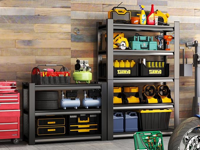 Garage Shelving Unit, 1200 lbs Load Capacity, Storage Shelves, Sturdy Steel - Image 2