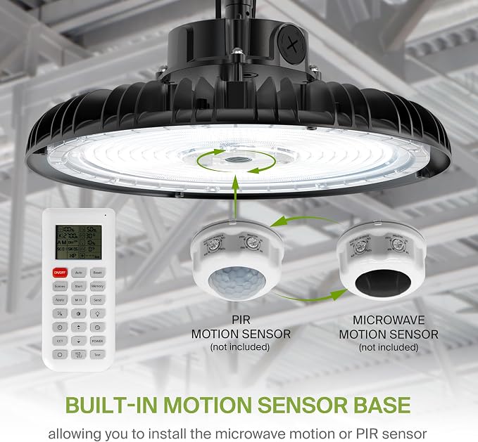 ASD LED High Bay UFO Light Fixture, Commercial Shop Lighting | Dimmable - Image 8