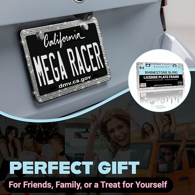 Dazzling Bling License Plate Frame - Image 9
