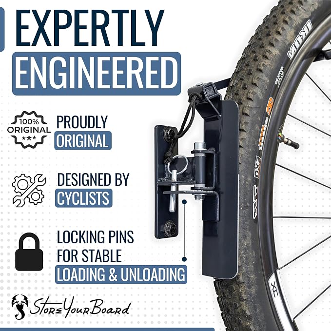 StoreYourBoard Bike Swivel Rack – Wall Mounted Garage Bike Storage, Vertical - Image 5