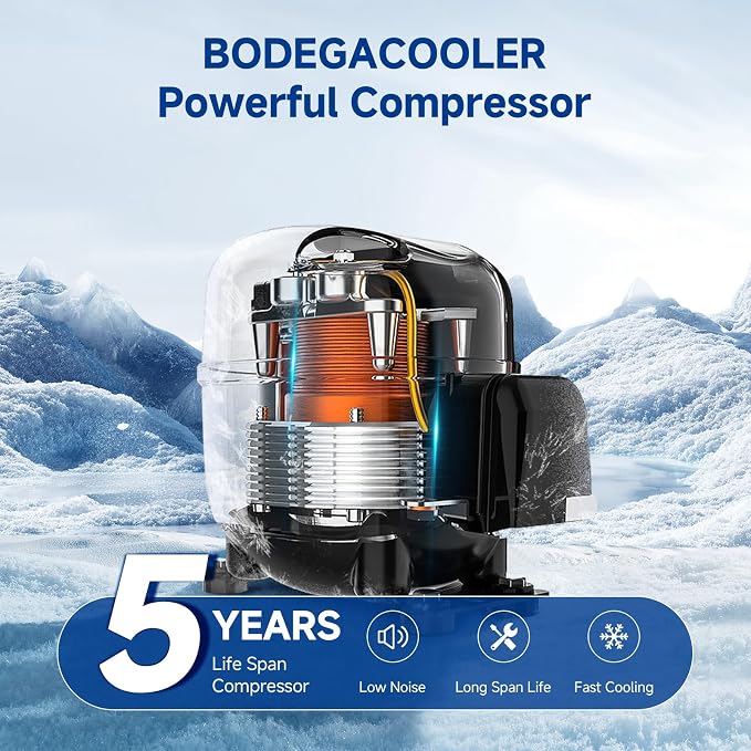 BODEGACOOLER 12 Volt RV Refrigerator, 35.4L RV Fridge - Image 9