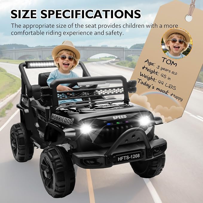 12V Ride on Electric Truck Car for Kids, 12V Kids Electric Vehicles w/Remote - Image 8
