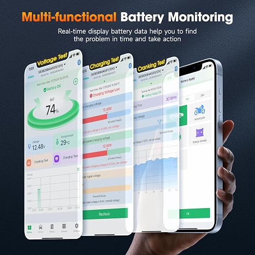 ANCEL BM300 Pro 6V 12V 24V Battery Monitor - Image 3