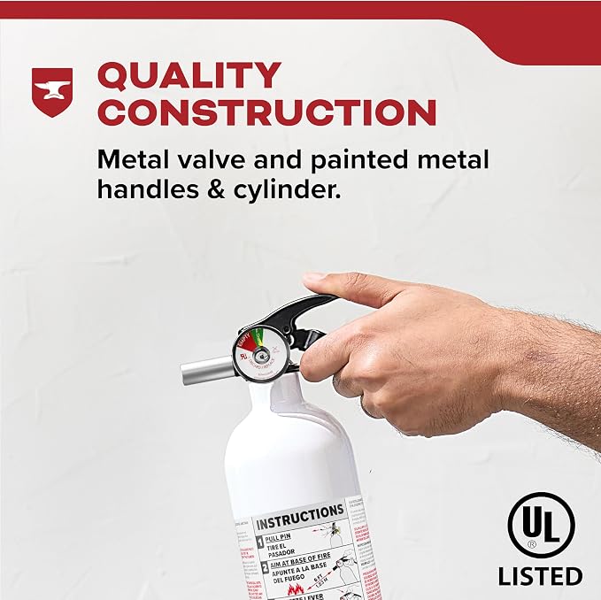 Kidde Fire Extinguisher for Vehicles, Single-Use 10BC - Image 5