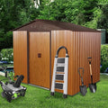 6x8 FT Outdoor Storage Shed, Metal Garden Shed by BNSPLY