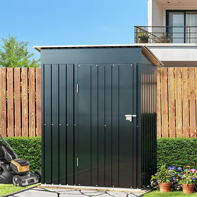 Breezz 5x3FT Vertical Outdoor Steel Storage Shed - Image 8