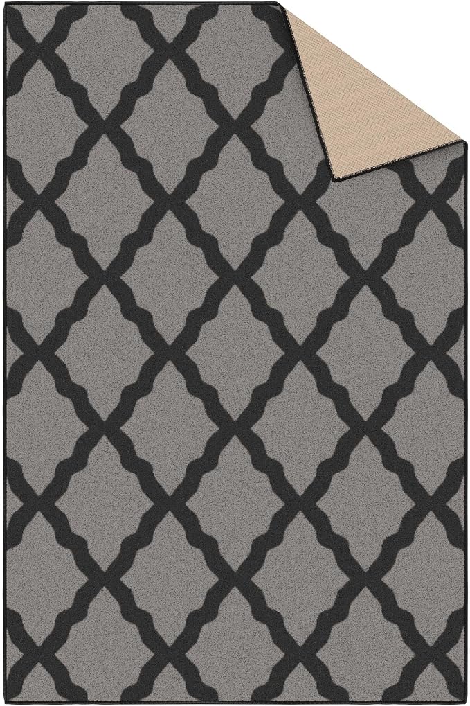 Ottomanson 3'3" x 5' Rugs for Living Room Trellis Area Rug for Bedroom - Image 7