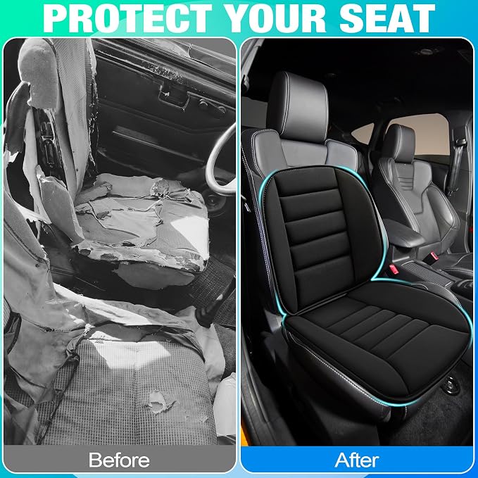 MYFAMIREA Car Seat Cushion and Lumbar Support Pillow 1.2'' Thick Memory Foam - Image 6