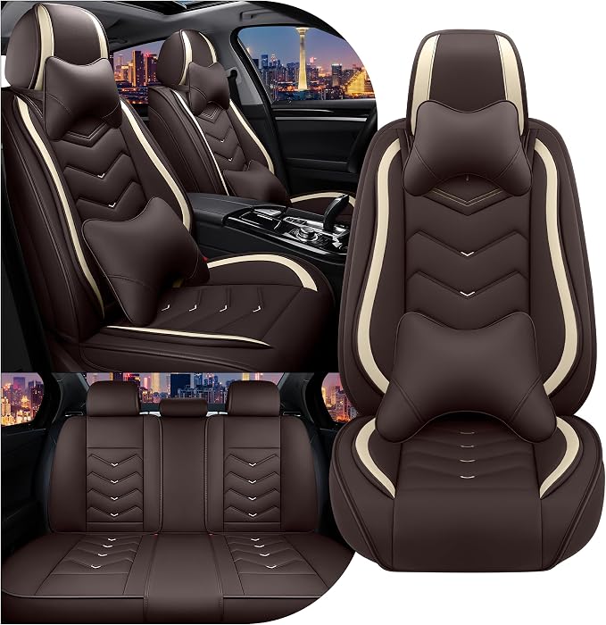 Car Seat Covers for Chrysler Pacifica 2004-2025, Stylish Sport Seat Cover by Unknown