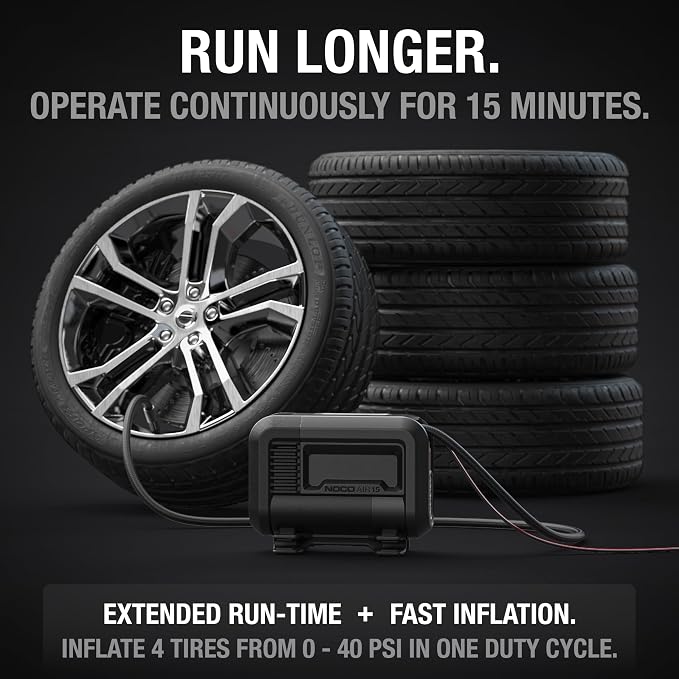 NOCO AIR15: UltraFast 15A Tire Inflator - 12V Portable Air Compressor Pump - Image 4