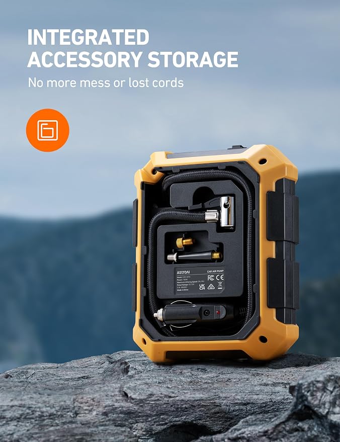 AstroAI Tire Inflator Air Compressor 12V DC Portable Air Compressor Car - Image 3
