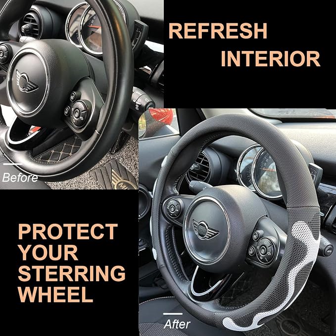 PINCTROT Large Size Comfy Grip Steering Wheel Cover, Anti-Slip Design, - Image 4