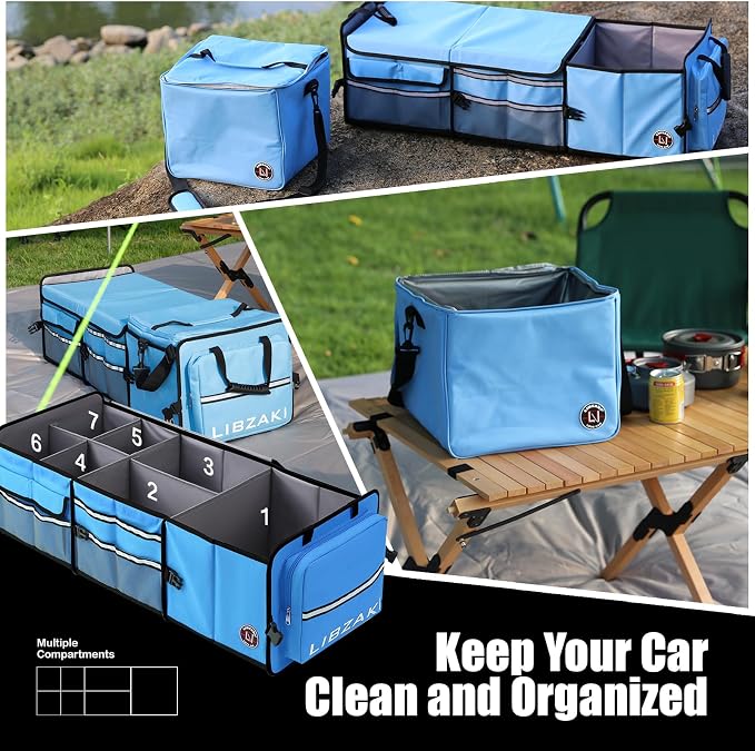 LIBZAKI Oversize 4 in 1 Car Trunk Storage Organizer - Image 7