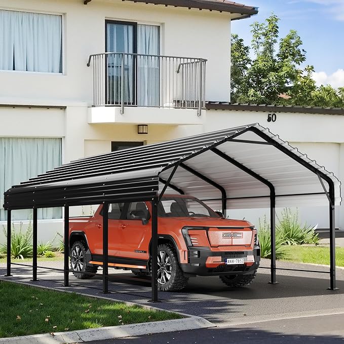 Walsunny Metal Carport 12x20 FT Heavy Duty Carport Canopy by Walsunny