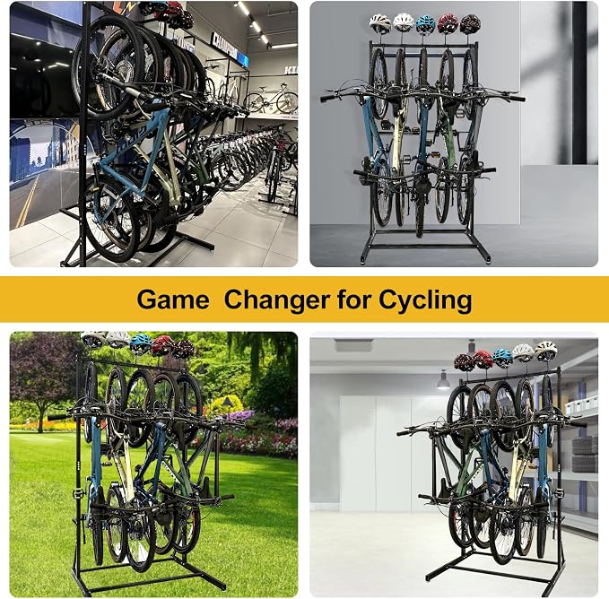 Upgraded Freestanding Bike Rack Storage - Image 6