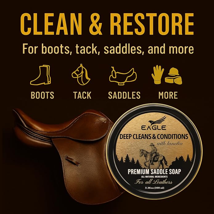 Saddle Soap for Leather – 3-Piece Saddle Soap Kit for Leather Cleaning - Image 3